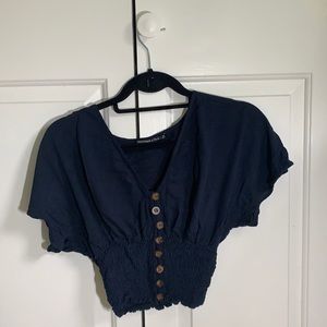 Navy blouse